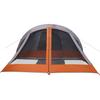 4 Person Camping Tent Grey and Orange Waterproof