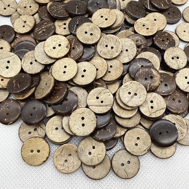 Новинка, круглая пуговица из кокосового дерева 13 мм-20 мм, аксессуары для одежды для свадебного декора, швейные аксессуары