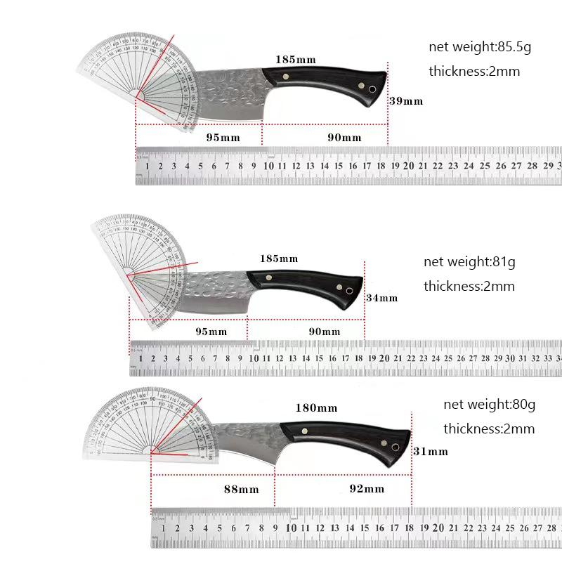 Кухонные ножи ручной работы Стальной нож шеф-повара Тесак для мяса Нож для обвалки Овощной измельчитель Резак