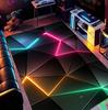 3D Геометрический Неоновый Трескающийся Ковер Ковер для Игровой Комнаты для Детей Мальчиков Мужской Комнаты Большой Ковер для Игрока Домашний Декор, Ковер для Декора Подростковой Комнаты