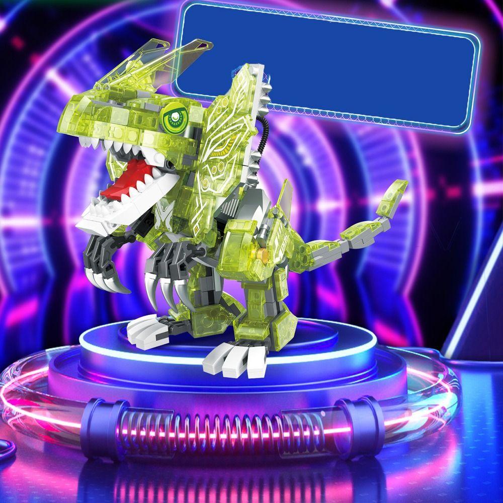 Spinosaurus Mechanical Dinosaurs Block Tyrannosaurus Velociraptor Model Toy Holiday
