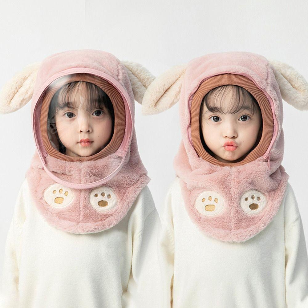 Детская защита ушей Хлопковая снежная шапка Меховые ветрозащитные шапки Зимняя шапка Толстая теплая шапка