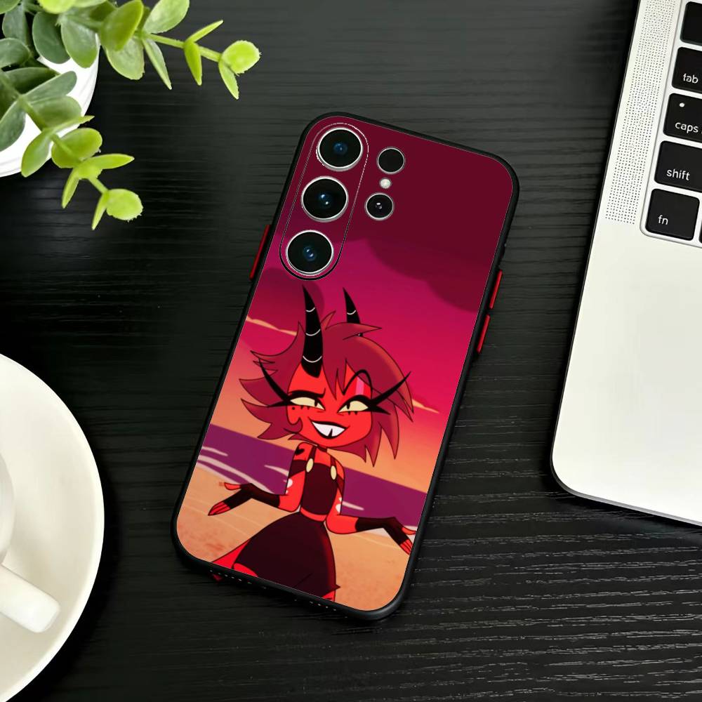 Чехол для телефона S-Helluva Boss для Samsung S26, S25, S24, S23, S22, S21, S20, Plus, Fe, Lite, Другие Черный Чехол