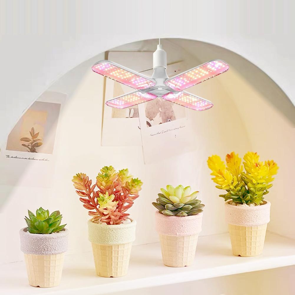 36W Full Spectrum E27 Plant Growing Light Foldable E27 Phyto Lamp Bulb E27 Plant Lamp for Indoor Plants Flower Seedling