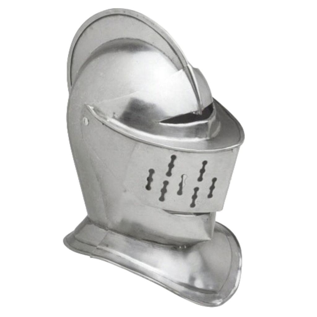 European Close Helmet- 18 Gauge Steel Gift for Coseplay LARP