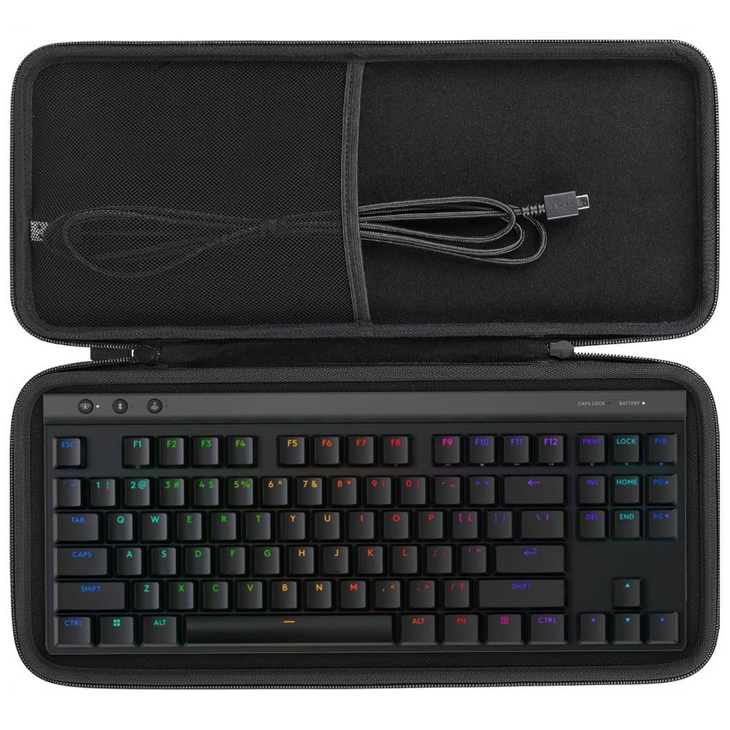 co2CREA Storage Case Compatible with Logitech G G915 TKL/G913 TKL Gaming Keyboards (for G915 X LIGHTSPEED TKL/G913 TKL) (Case Only)