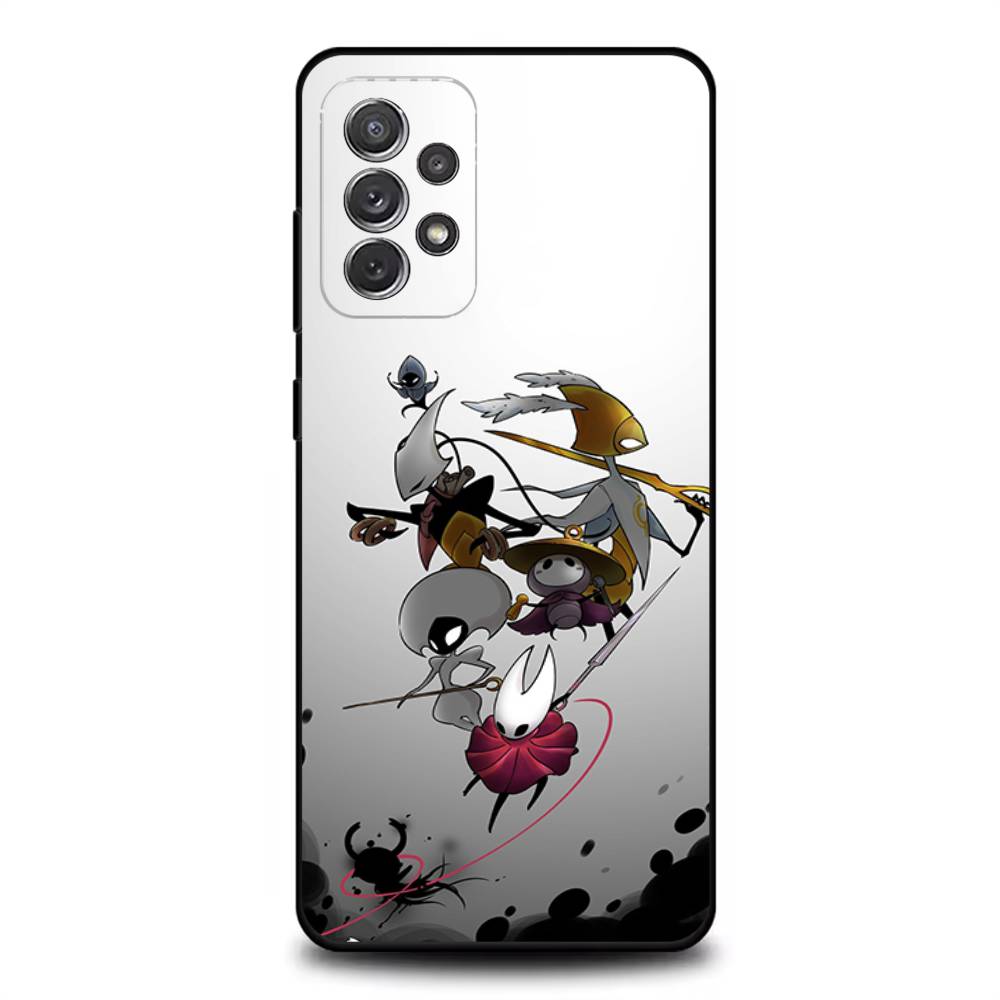 H-Hollow Knight S-Silksong Чехол для телефона для Samsung S 25,24,23,22,30,21,10,9,Ultra,Plus,Lite,FE,4,5G Черный Мягкий чехол