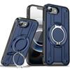 Противоударный чехол с магнитным кольцом Armor для iphone 17 Air 16e 16 15 14 13 12 11 Pro Max Plus с защитой камеры