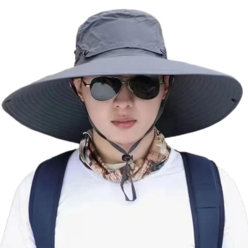 Foldable Large Brim Sun Hat Breathable Sun Protection Hat Fashion Fisherman Hat  Climbing
