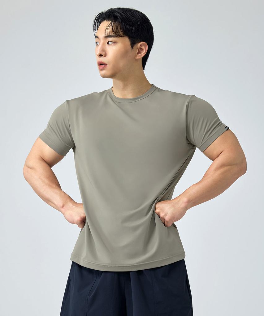 XEXYMIX [2Pack] Men'S Ice Feather Muscle Fit Short Sleeve Xmmst05H2