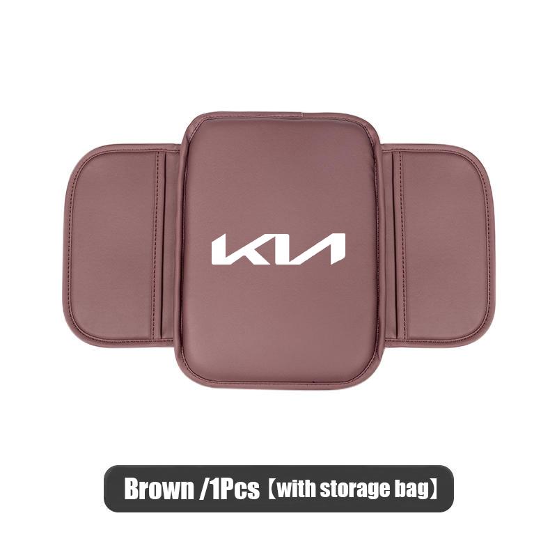 Car Armrest Box Cushion Protection Mat Storage Pocket Accessories For KIA Carnival Niro EV9 K8 Forte Cerato Sportage Ray EV