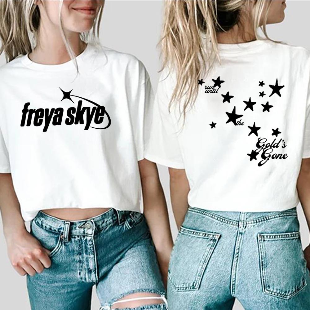 Freya Skye Golds Gone Tshirt Vintage Tour Two Sides Printed Tshirt Descendants Zombies Worlds Collide Tshirt Unisex Music Tops