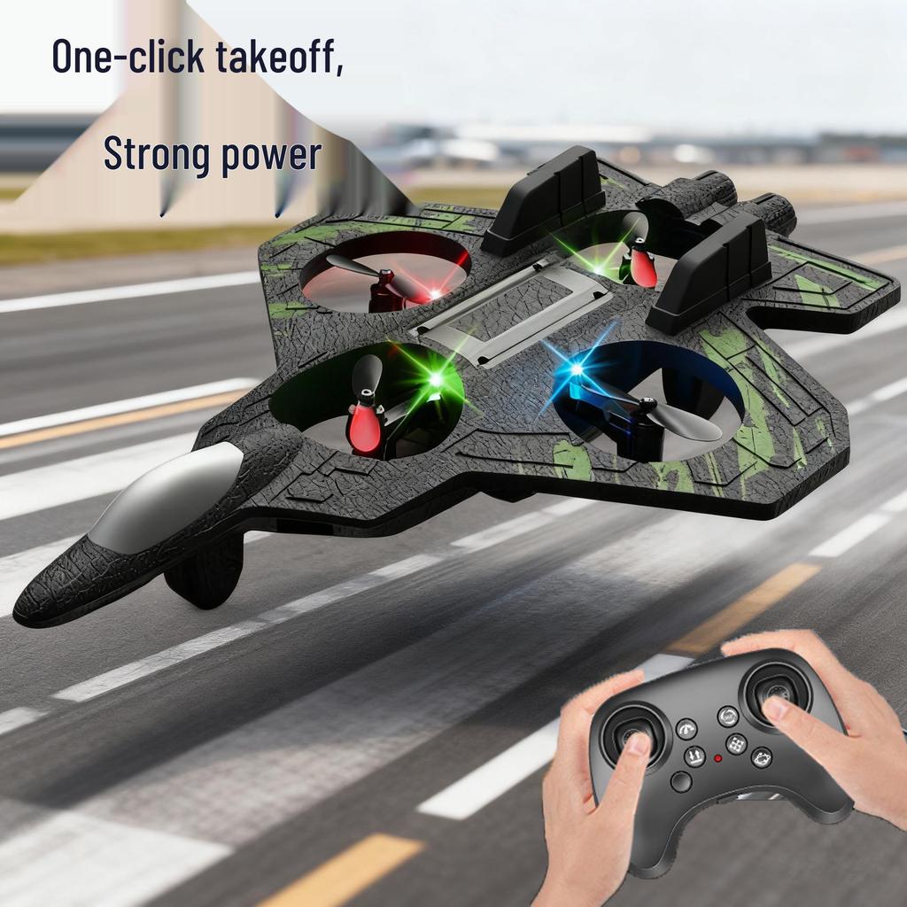 Specialty Light Fighter Remote Control Foam Airplane - Durable, Fixed Altitude, Hovering Toy for Kids