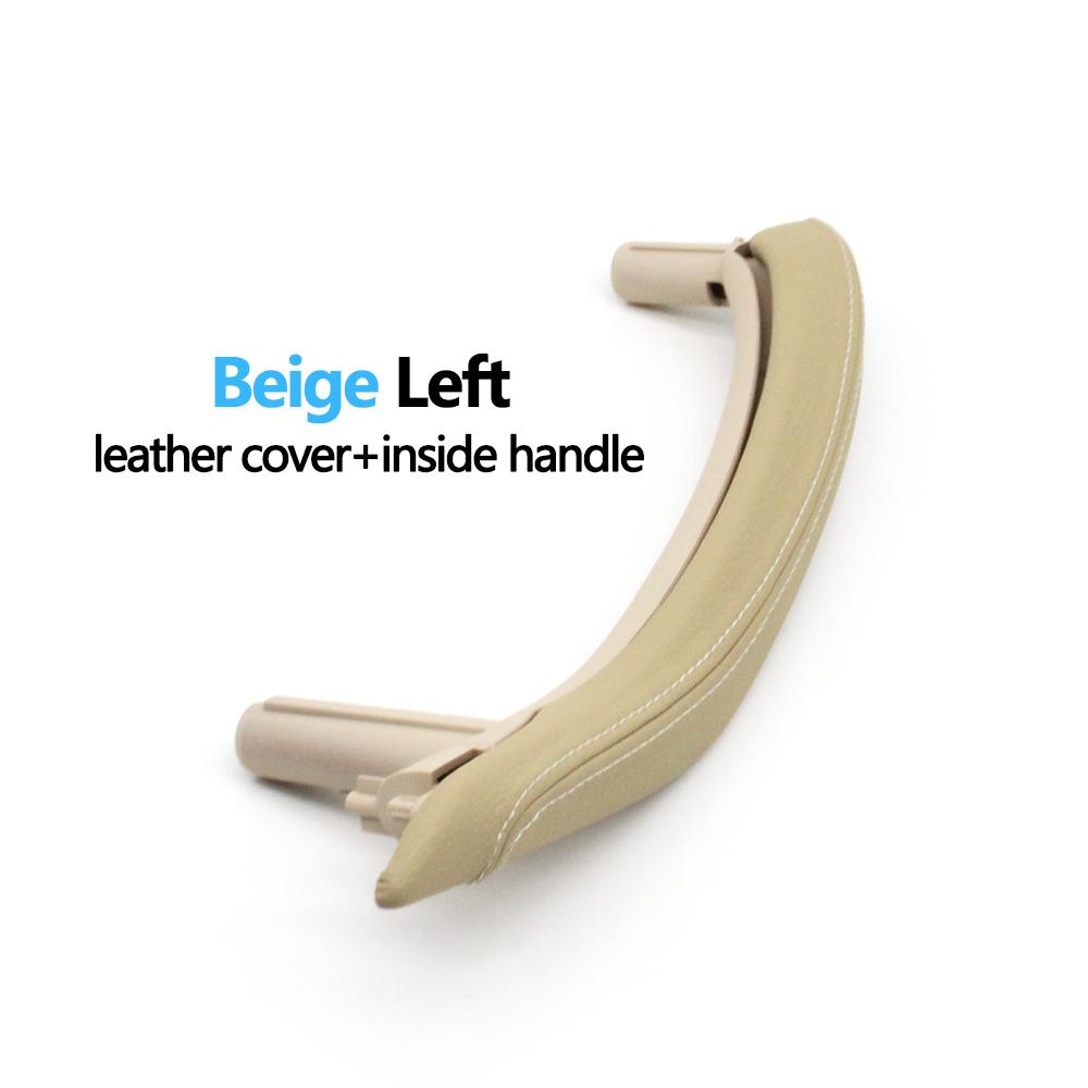 Передняя задняя пассажирская дверь автомобиля, отделка ручки с кожаным внешним чехлом для BMW X5 X6 F15