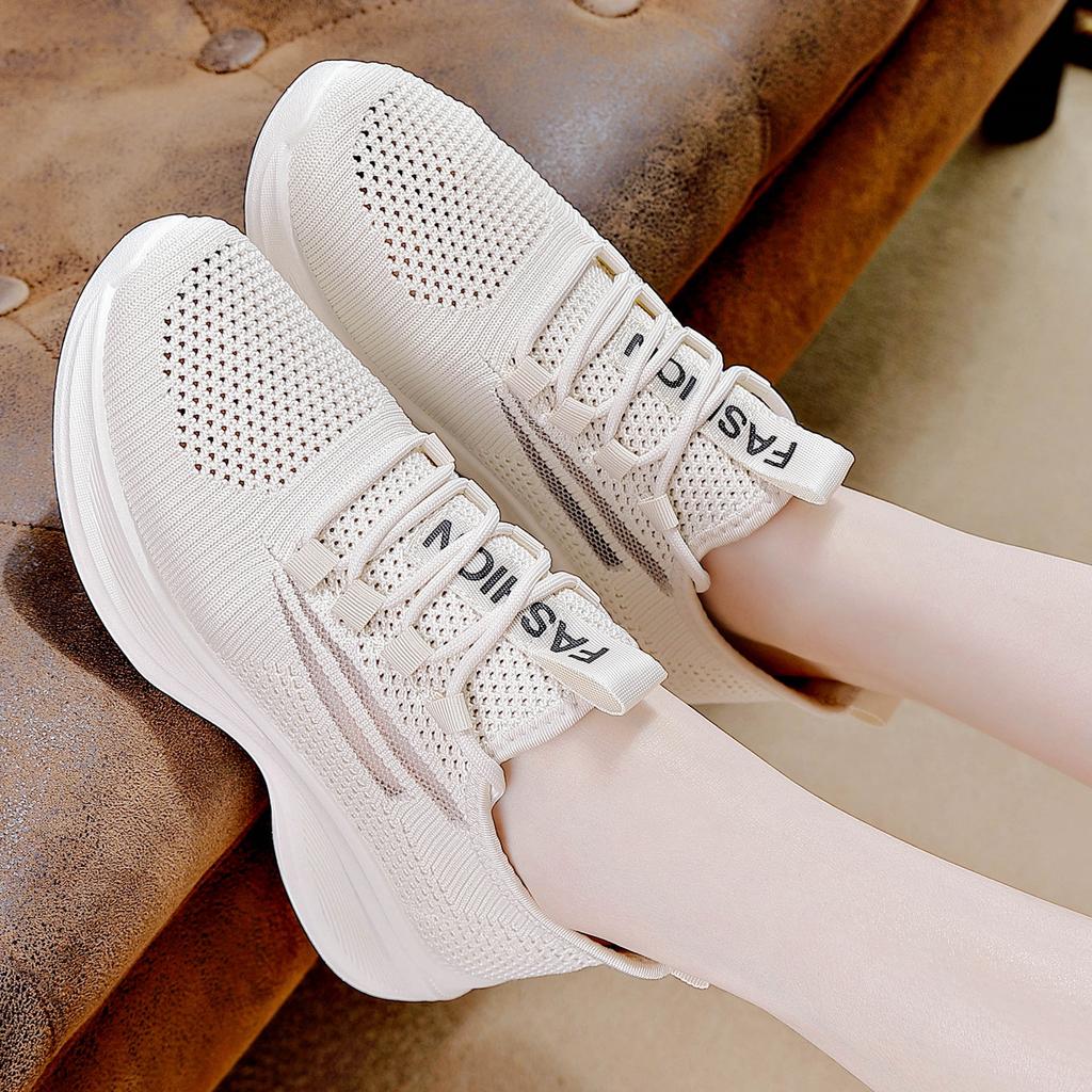 Летняя дышащая полая женская обувь на плоской подошве, низкая, мягкая подошва, слипоны, кроссовки для бега, повседневная обувь