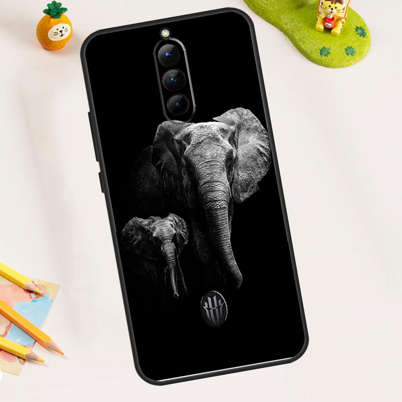 Чехол-бампер 'Голова дикого слона' для ZTE Nubia RedMagic 11 Pro Plus 10 9 8 8S 9S 10S Pro 5G 5S 6 7 6S 7S Pro 11 Air