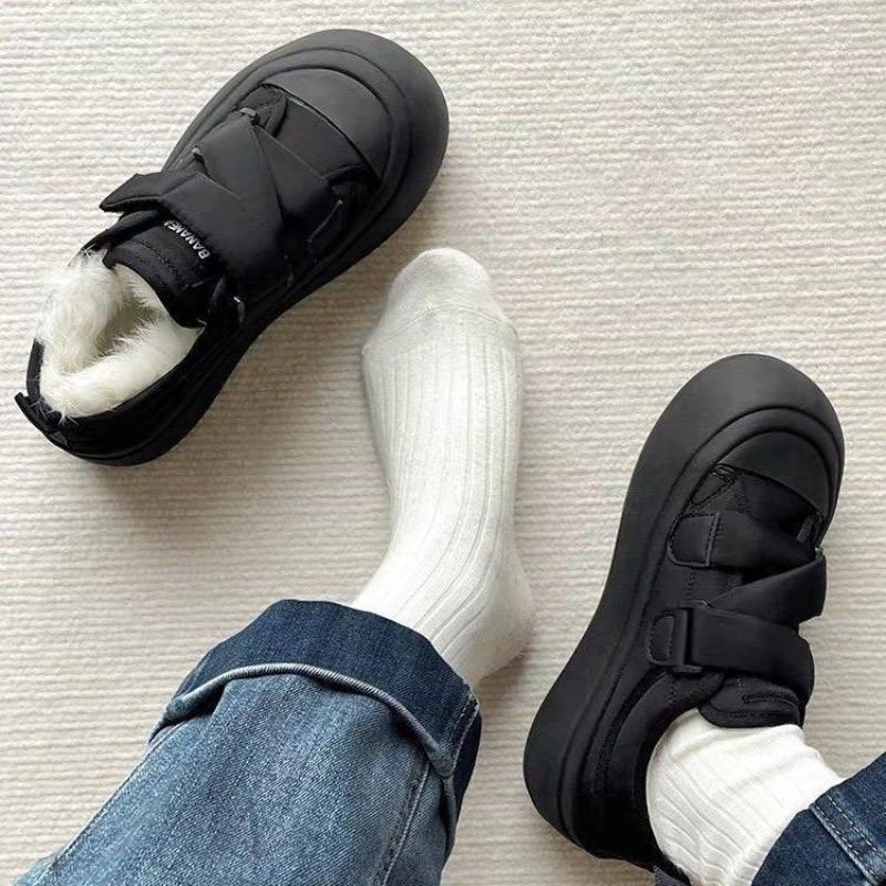 Зимние женские кроссовки на платформе, модная корейская версия, плюшевая теплая хлопковая обувь, дизайнерская обувь для женщин, Zapatos Mujer