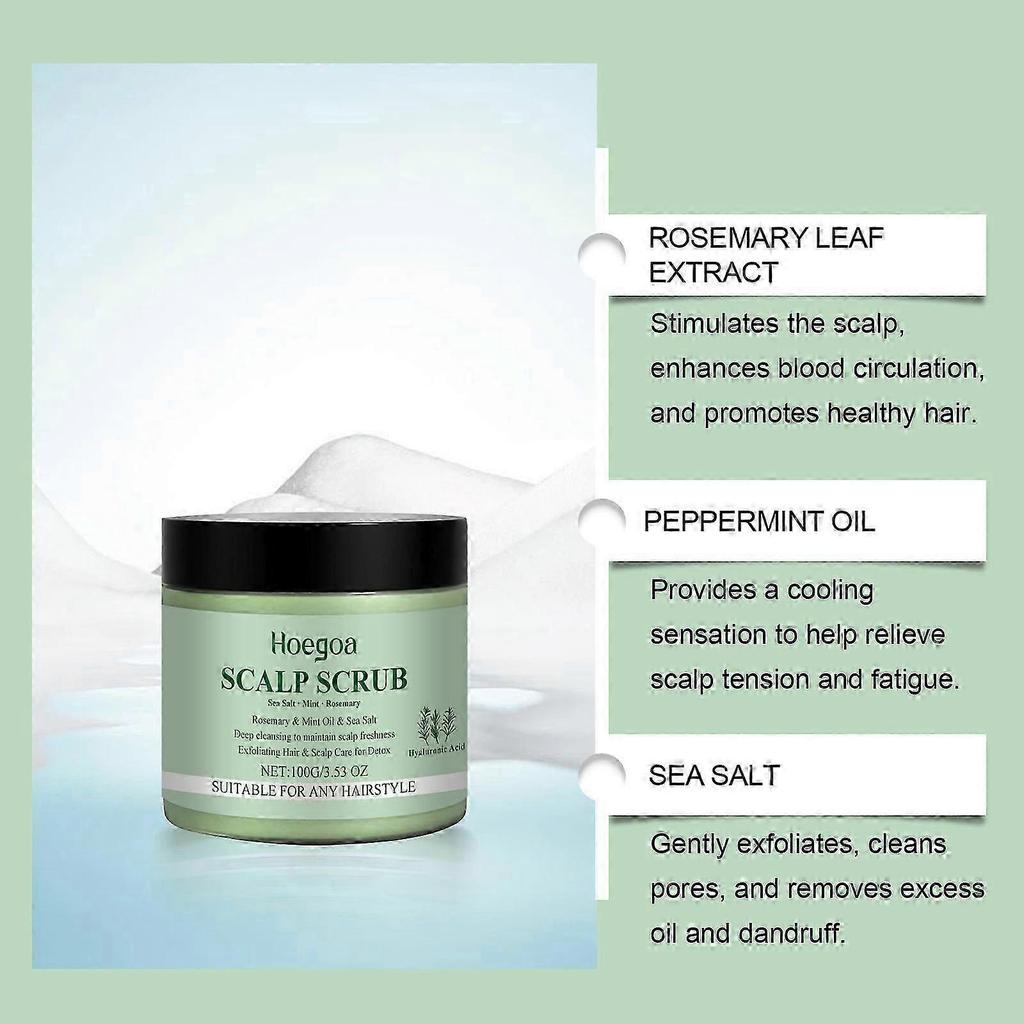 Gentle Rosemary Scalp Scrub Cleansing, Hydrating & Refreshing for Healthy Hair