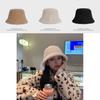 Shearling Lamb Soft Bucket Hat Cozy And Fashionable Winter Headwear For Women