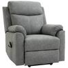 Faux Leather 70 degrees Electric Riser Recliner Chair - Grey