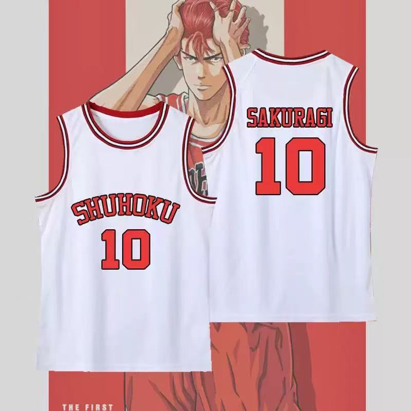 SLAM DUNK jersey Sakuragi Blossom Road Liuchuan Maple Men's and Women's Short Sleeve Xiangbei Team Commemorative Basketball Suit Sports Suit