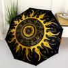 1pc Sun Mandala Automatic Open/Close Umbrella - Portable Collapsible Umbrella with 8-Rib Stability, Fashion Lovers yy251017173