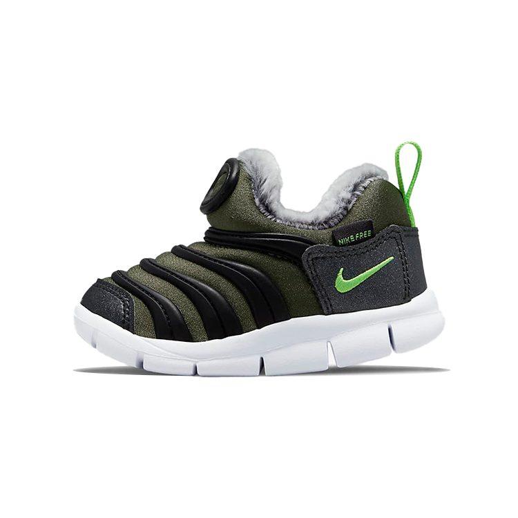 Nike Кроссовки Dynamo Free Низкие Спортивные Повседневные Черно-Зелено-Серебристые Для Младенцев и Малышей DO5888-331