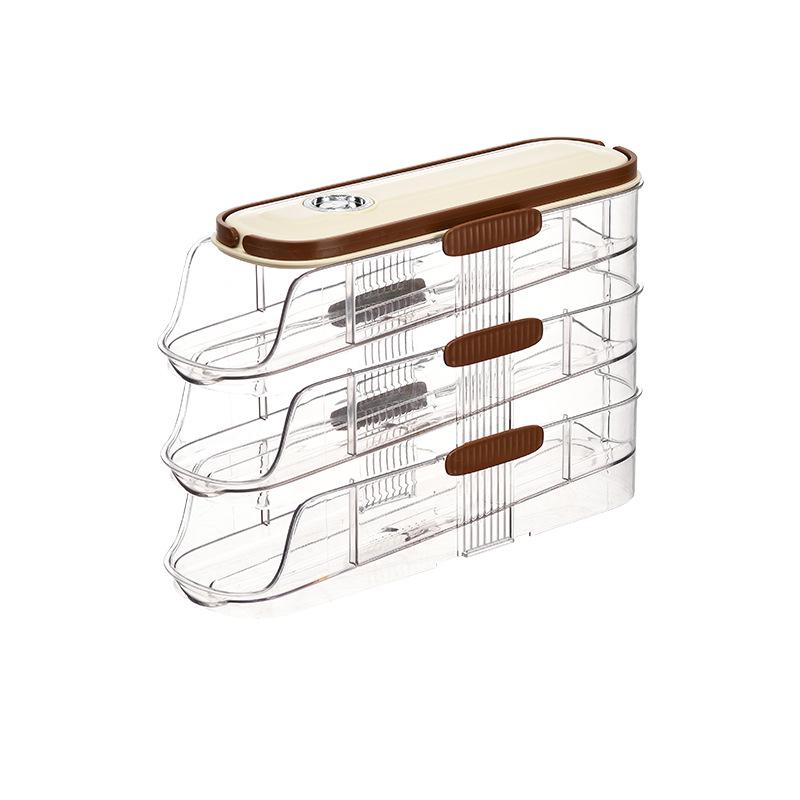 Минималистичный многослойный контейнер для хранения в холодильнике для овощей, фруктов и яиц