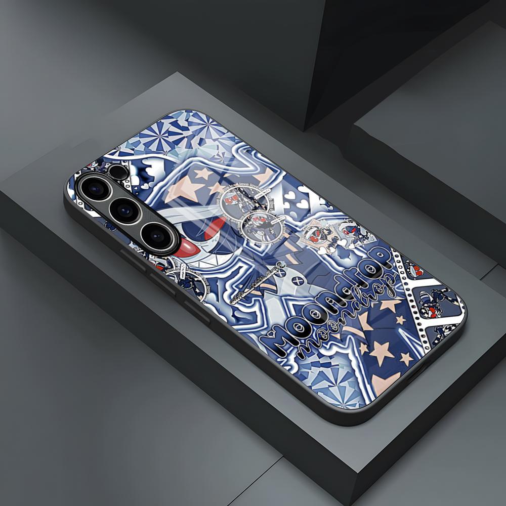 Чехол для телефона FNAF Sundrop для S24 Ultra Samsung S23 Fe S22 S20 S21 Plus Galaxy A54 A34 A24 A53 Note 20 Стеклянная крышка