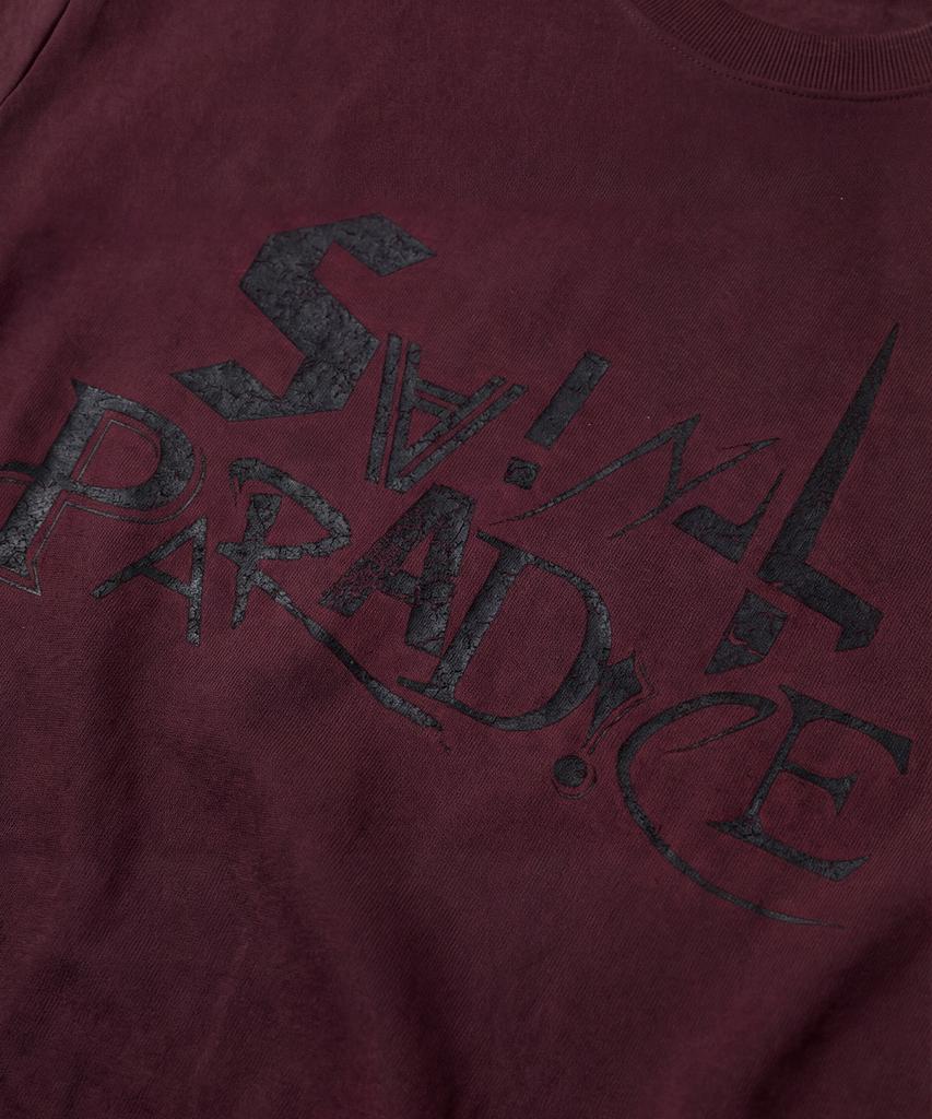 SAINTPAIN Sp Футболка с коротким рукавом и смешанной надписью Бордовый