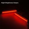 1Set Smoked Lens Rear Side Marker Lamps w/Red LED Lights Fit For 2015+ Ford Mustang