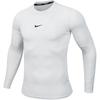 Solid Color Crew Neck Fitted Long Sleeve T-Shirt Men Tops White FB7920-100