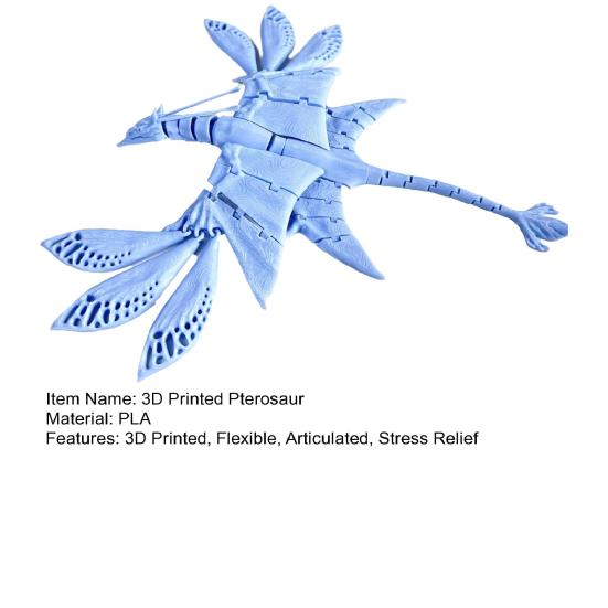 3D-печатный птерозавр с гибкими шарнирными крыльями, игрушка летающий дракон, реалистичная игрушка-антистресс для взрослых