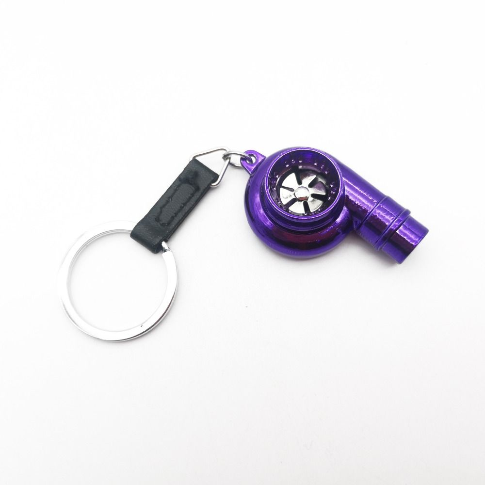 Zinc Zinc Alloy Turbo Key Chain with Sound INS Key Buckle Creative Car Whistle Sound Keyring  Men