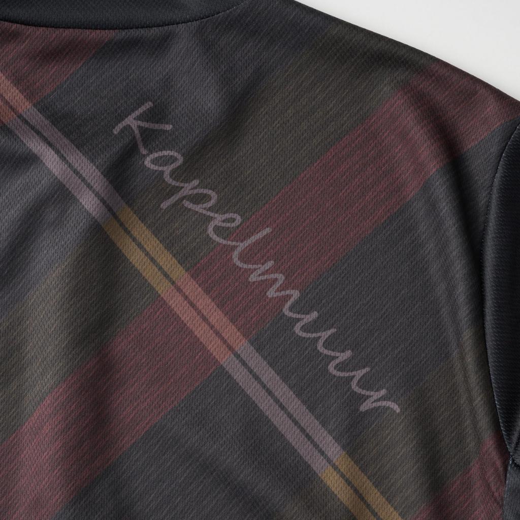 Kapelmuur Велосипедная джерси с длинным рукавом с принтом Glass размера XS, Клетка, Коричневый,