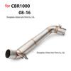 Средняя труба из нержавеющей стали CBR1000 для модификации выхлопной системы мотоцикла (2008-2016)