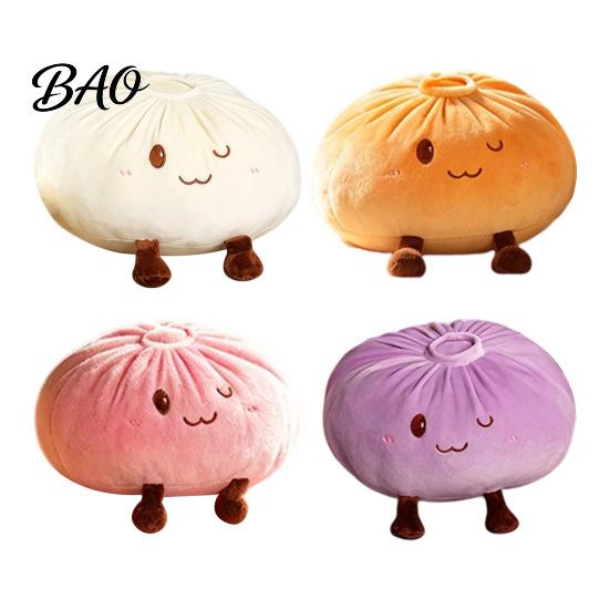 Comfortable Hugging Toy Cute Dumpling Plush Pillow, Funny Bun Stuffed Animal Toy, Soft PP Cotton Creative Gift for Birthday Filled Decorative