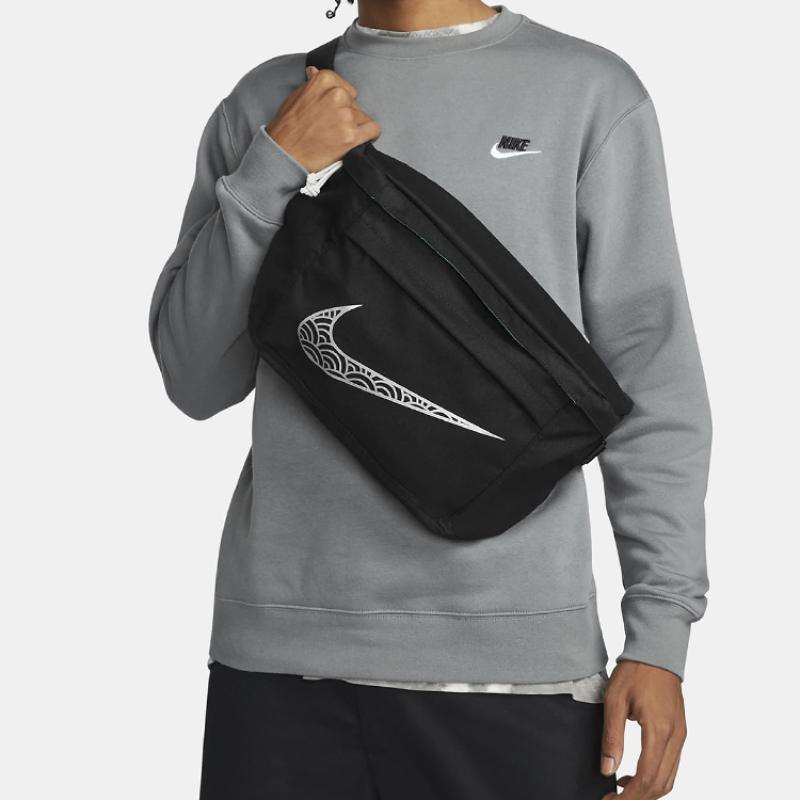 Nike Тканевая сумка-слинг, наплечная сумка, сумка кроссбоди, поясная сумка, обычная, унисекс, черная, повседневная, DQ3431-010