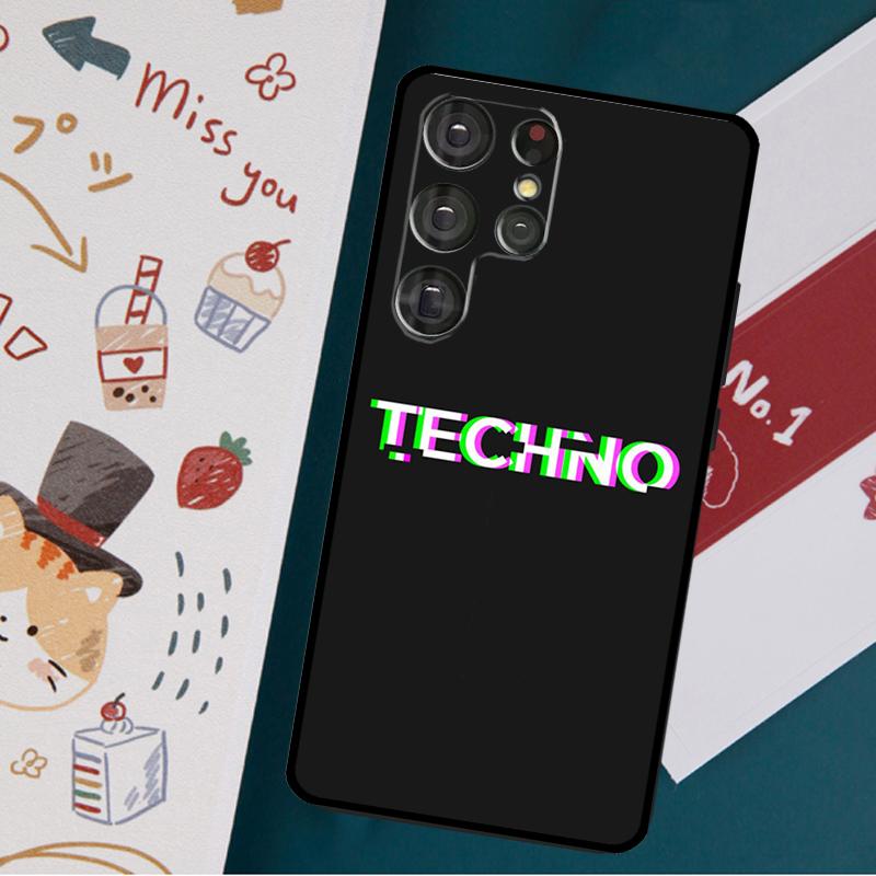 Музыкальный чехол в стиле техно для Samsung Galaxy S23 S21 S22 Ultra Plus S20 FE Note 20 Note 10 S8 S9 S10 Plus, чехол
