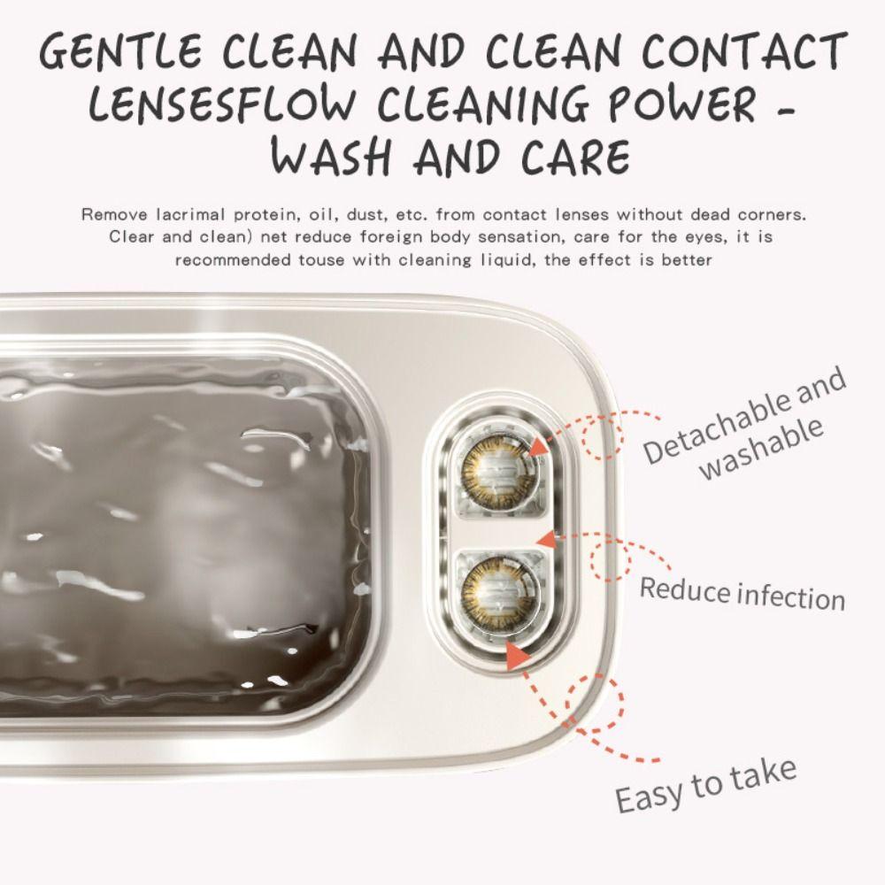 Ультразвуковой очиститель для очков с 3 режимами таймера, автоматический инструмент для чистки, бытовой