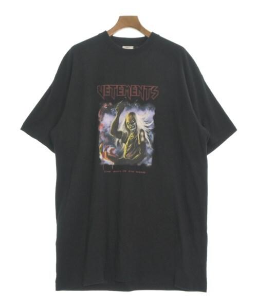 VETEMENTS T-shirts/Cut & Sewns Black S 2200542994029 Unisex T-Shirt