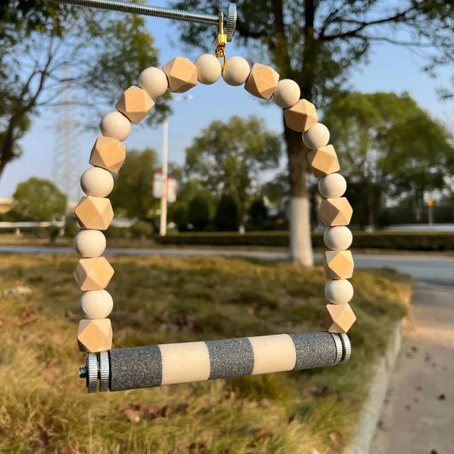 Игрушка для попугая, жердочка для стачивания когтей, молярная подставка, качели для птиц, интерактивные продукты для тренировки, аксессуары для клетки, гнездо