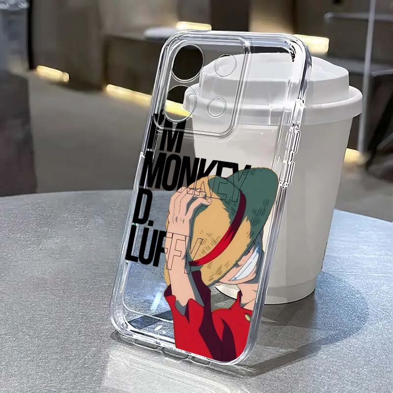 Cool Luffys Zoro Phone Case For vivo V60 V50 V40 V30e V29e V27 Y31 Y400 Y29 Y28 Y03 Y17s Y100 Y36 iQOO 12 13 Z9 Lite 4G 5G Clear