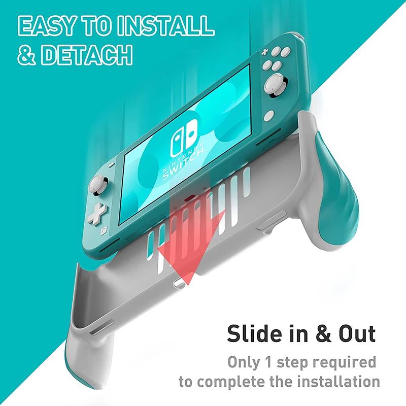 Для Nintendo Switch Lite Рукоятка Ударопрочная Защитная Крышка Оболочка Эргономичная Ручка Захват Чехол-подставка для Консоли Аксессуары