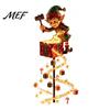Decorative Resin Christmas Figures Solar Garden Stake Light, Cute Gingerbread House/Elf Boy/Bear Outdoor Waterproof Energy Saving Courtyard
