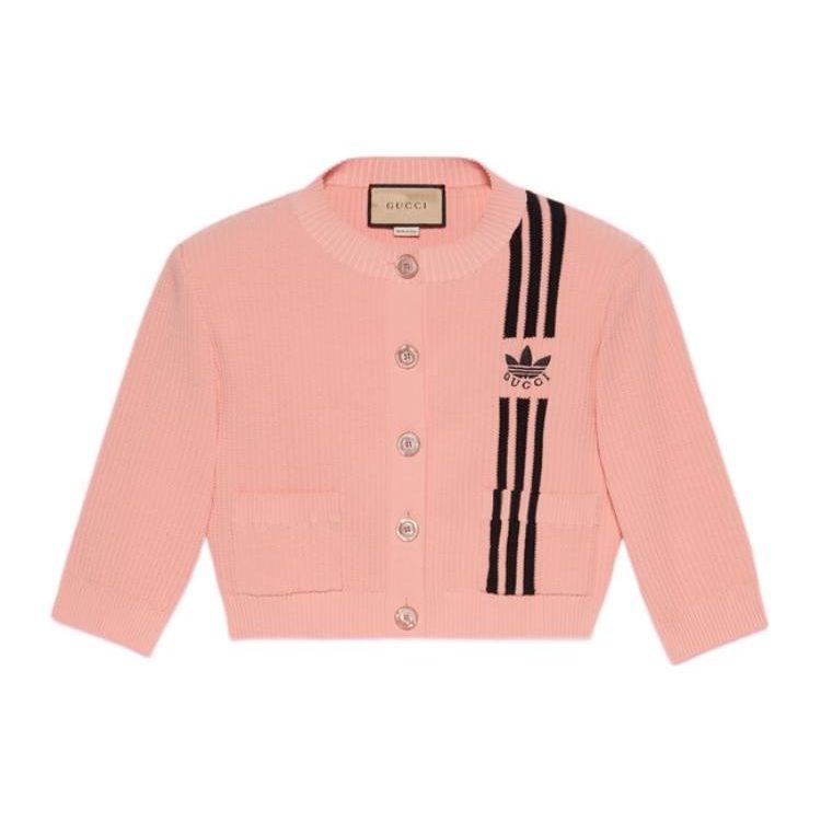 Gucci X Adidas Укороченный Кардиган Розовый 693785-XKCDQ-5951