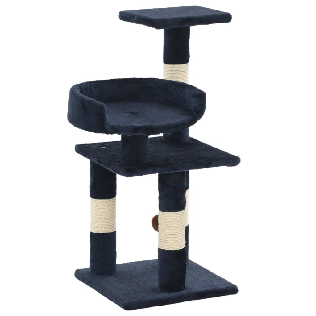 Cat Scratching Post with Sisal Posts 65 cm Blue