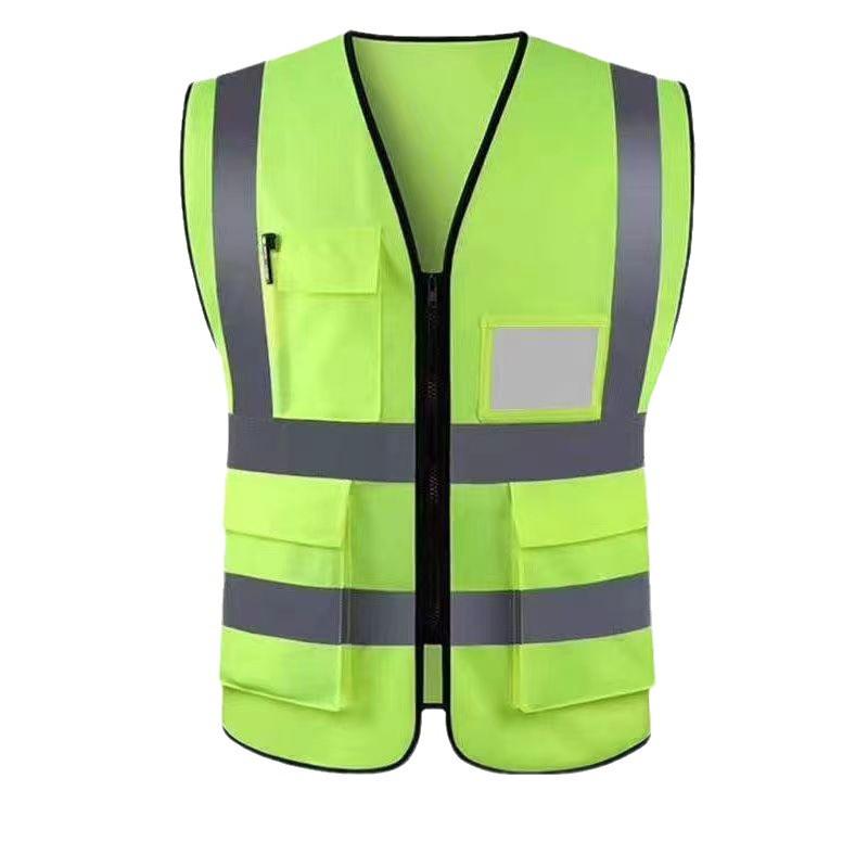 Светоотражающий жилет с несколькими карманами для строительства и дорожного движения, Защитная рабочая одежда от холода