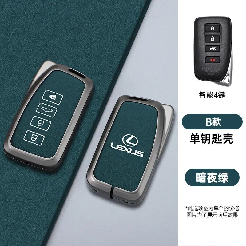 Leather Car Remote Key Case Cover for Lexus Nx200 Nx300h Rx 350 450h Es350 Gs Is Ls Gs Rc F 2014 2015 2016 4 Buttons Accessories