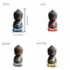 Chinese Style Buddha Statue Cute Sitting Statues Garden Accessories Mini Monk Figurines  Tea Play